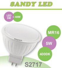 Sandy S2717 SANDY LED MR16 5W SMD 4000K