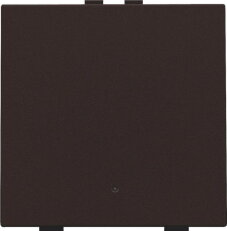 NHC 1násobný ovladač s LED + snímač teploty DARK BROWN COATED NIKO 124-52201