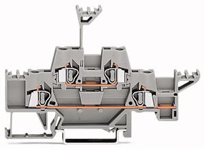 Dvoupatrová řadová svorka 2,5 mm2 šedá Wago 280-543