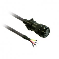 power cable 5m shielded 1,3mm2, BCH2 MIL conn. SCHNEIDER VW3M5D2AR50