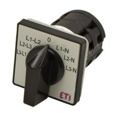 Vačkový přepínač pro voltmetry CS 16 67 U, 3F, 16A ETI 004773093