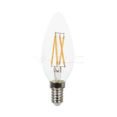 LED žárovka V-TAC 4W Filament Cross E14 svíčka Warm White Dimmable VT-1986D