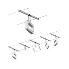 LED lankový systém Frame základní sada 5x4,8W 3000K 230/12V matný chrom/chrom