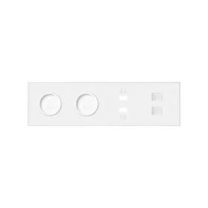 Panel 4-násobný: 2 zásuvky + 2x1 USB nabíječka + 2xRJ45 :3067 bílý mat