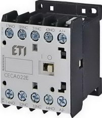 Miniaturní stykačové relé CECA0.22-24V-50/60Hz, 4p, 2xNO+2xNC,10A ETI 004641160