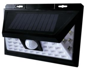 Solární LED svítidlo EMA SOLAR PIR 34LED NW 200/20lm GREENLUX GXSO003