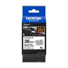 BROTHER TZe-FX261, bílá / černá, 36 mm,  s flexibilní páskou