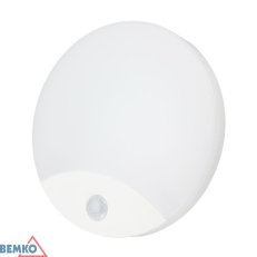 Plafoniera LED TAWAN 10W 940lm 4000K IP44 pohyb. senzor bílá BEMKO 105896