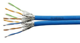 Kabel UFTP Cat.6a 500MHz duplex 2xAWG231