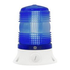 SIRENA Maják LED MINIFLASH LED FLR S 12/24 V, ACDC, IP54, modrá, světle šedá