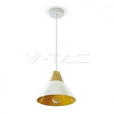 Modern White Wooden Top Pendant ?260 1xE