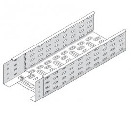 Žlab kabelový perforovaný 200*110*0, 65mm, 3m, integrované spojky, Sendzimir