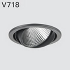 Vestavné svítidlo DEOS V718sCWI.108/B3 LED COB 3000K, reflektor