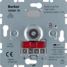 Otočný potenciometr 1-10 V, tlačítkové spínání BERKER 289610