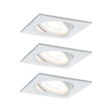 Vestavné svítidlo LED Nova hranaté 3x6,5W bílá mat nastavitelné 934.54 93454