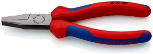 KNIPEX 2002160 kleště ploché, dvoukomponentní rukojeti, délka 160mm KN 20 02 160