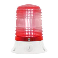 SIRENA Maják LED MINIFLASH LED FLR S 12/24 V, ACDC, IP54, červená, světle šedá