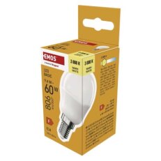 LED žárovka Basic Mini Globe E14 9,4 W (60 W) 806 lm teplá bílá EMOS ZL1F42