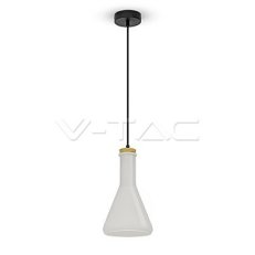 Závěsné svítidlo V-TAC Glass White 1xE27 (max 60W) VT-7175