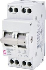 Modulový přepínač I-0-II SSQ 225 2p kat. AC-22A 25A 230/400V AC ETI 002421424