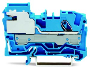 1vodičová rozpojovací svorka N, 6mm2, Push-in CAGE CLAMP, modrá WAGO 2006-7114