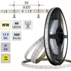 LED pásek SMD2835 WW 60LED/m 5m, 12V, 4,8 W/m MCLED ML-121.859.60.0