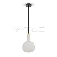 Závěsné svítidlo V-TAC Glass White 1xE27 (max 60W) VT-7205