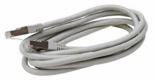 Síťový kabel CAT 7-UTP, s konektory, 2 m, šedý KOPP 33369564