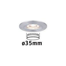 LED vestavné svítidlo Nova mini nevýklopné IP44 1x4W 2.700K hliník broušený 230V