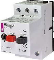 Motorový spouštěč MS25 3p 50kA (230V) 0,25-0,4A Irm=5A ETI 004600030