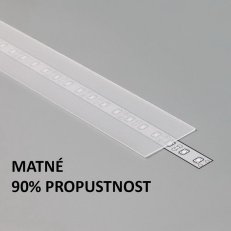 FKU-PG-1M-FR Plexi G matné pro Al profily FKU15, 90, 1m FK TECHNICS 4737659