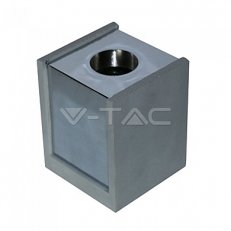 GU10 Fitting Concrete Surface With Chrome Bottom Square, VT-860 V-TAC SKU3142