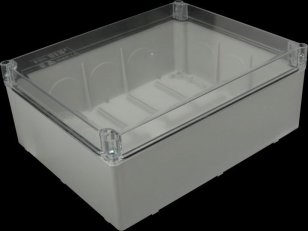 Krabice 300x220x120mm, IP66, transparentní víko SEZ DK S-BOX 616 SK P