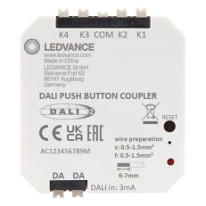 PUSHBUTTON COUPLER DALI-2          LEDV