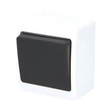 GALATEA IP44 Přepínač střídavý č.6 (bílá/kolébka černá) FAMATEL 5331-01