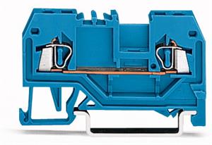 2vodičová průchozí svorka 1,5mm2 Vhodná pro aplikace Ex i modrá WAGO 279-904