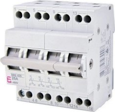 Modulový přepínač I-0-II SSQ 425 4p kat. AC-22A 25A 230/400V AC ETI 002421444