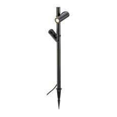 SLV HELIA SLIM Pole, double LED, venkovní stojací lampa, černá IP65 3000K