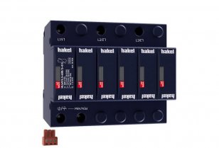 Svodič impulzních proudů a rázového přepětí HAKEL HLSA12,5-600/3+0 S SPD typ 1+2