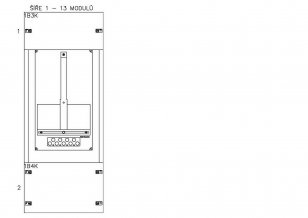 Konstrukce elektroměrová 1-16, 1-řadá, plastové panely SCHRACK CSIL125116