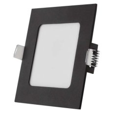 LED vestavné svítidlo NEXXO, čtvercové, černé, 7W, se změnou CCT EMOS ZD2323