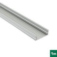 FKU15-1M-EL AL profil FKU15 G/W pro LED, bez plexi, 1m, elox FK TECHNICS 4739097