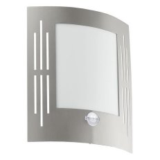 Nástěnné svítidlo CITY nerezová ocel SCHLITZE/SENSOR 60W IP44 EGLO 88144