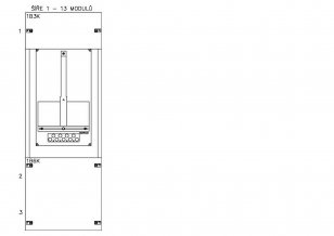 Konstrukce elektroměrová 1-18, 1-řadá, plastové panely SCHRACK CSIL125118