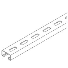 Profilschiene gelocht 40/22x2 0 PUK GROUP KHA 8-20F