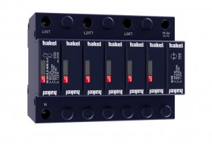 Svodič impulzních proudů a rázového přepětí HAKEL HLSA12,5-600/3+1 SPD typ 1+2