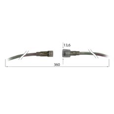 Propojovací konektor IP68 RGB LED pásků 10 mm volný konec MCLED ML-112.012.90.0
