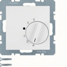 Termostat s přepínací kontaktem, S.1/B.x, bílá mat BERKER 20261909