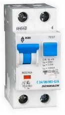 Jistič s proudovým chráničem 10 kA, 1+N, C20A, 30 mA, A+G SCHRACK BO217620--