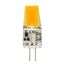 COB LED bulb, transparent, metal+glass,